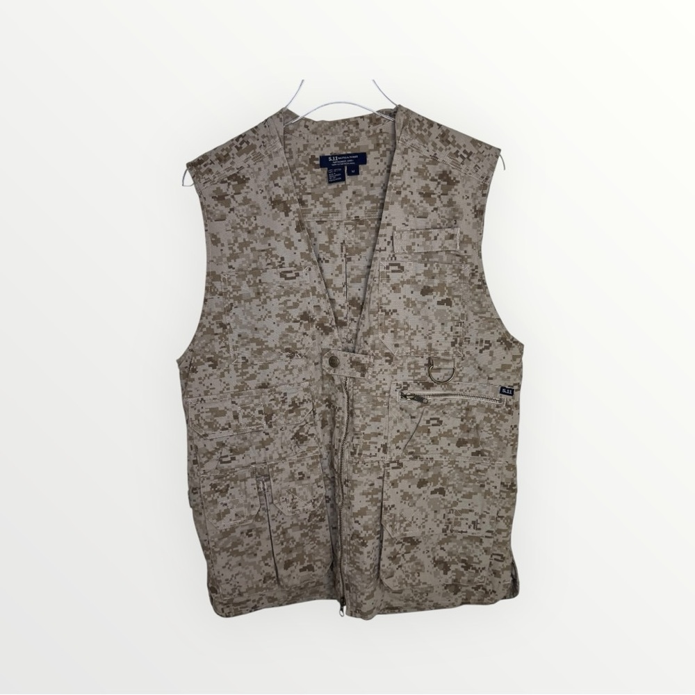 5.11 Tactical Series Desert Digital Camo Shooting Hunting Heavy Duty Vest NEW